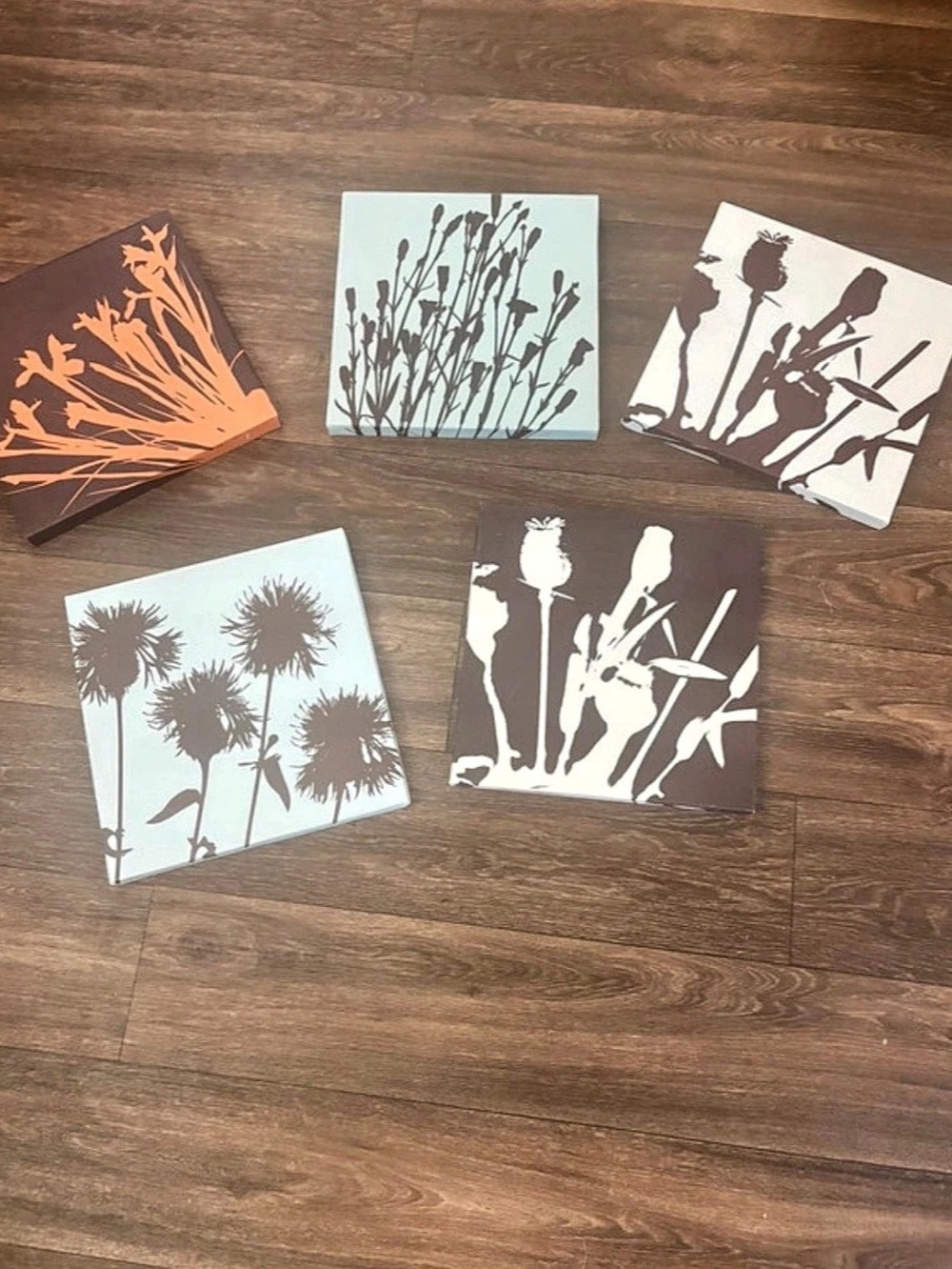 Set of 5 Floral Botanical Prints